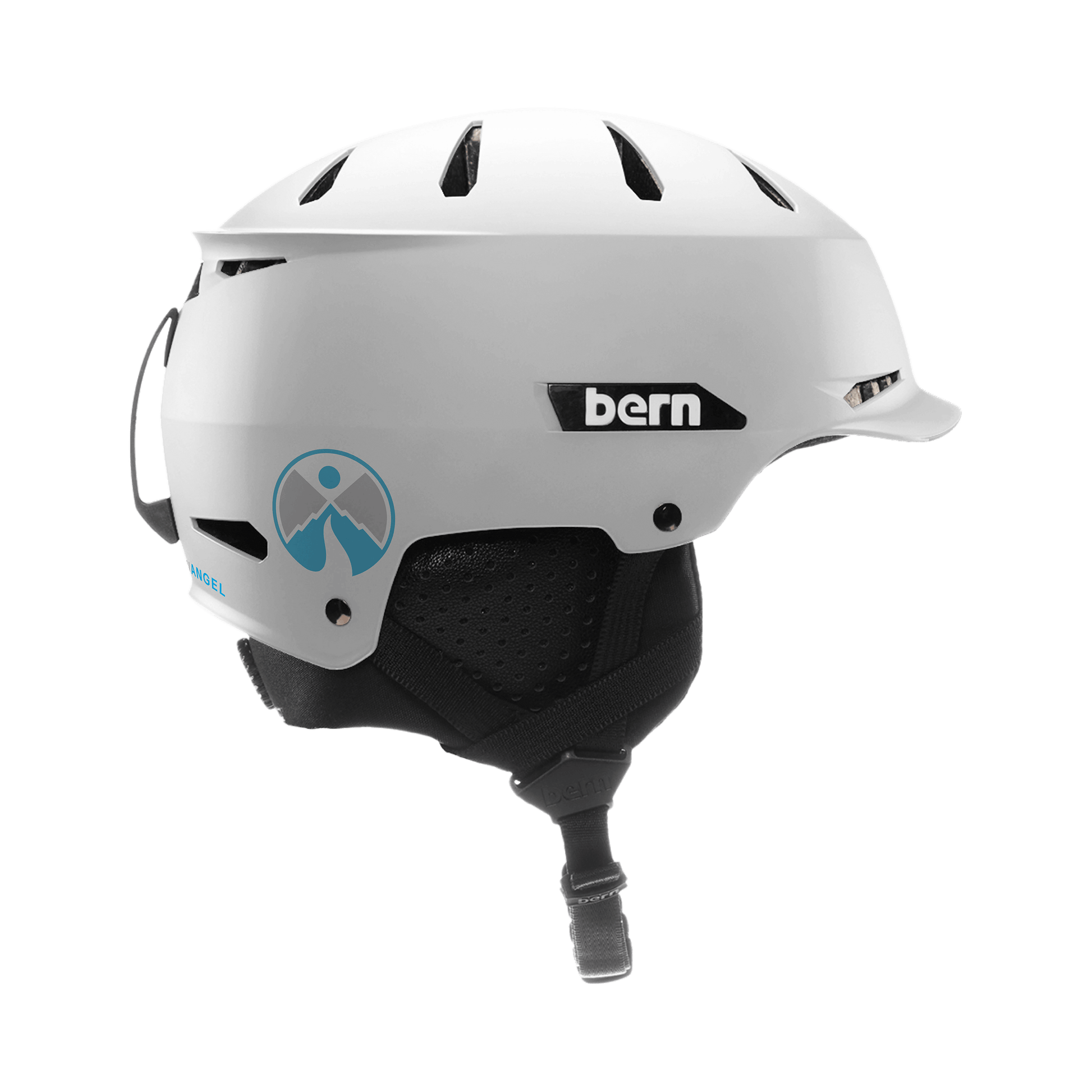 bern hendrix bike helmet Snow Angel Foundation x Bern B-1 Core Goggle + Hendrix Helmet White Bu