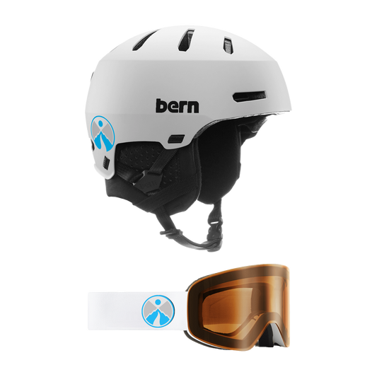 Snow Angel Foundation x Bern B-1 Core Goggle + Macon 2.0 Helmet White Bundle Pre-Sale